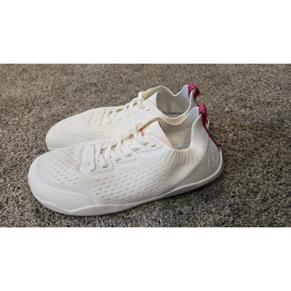 Peak Footwear Barefoot Shoes Womens 7 7.5 EU 38 White Pink Minimalist Wide Toe - Picture 4 of 8